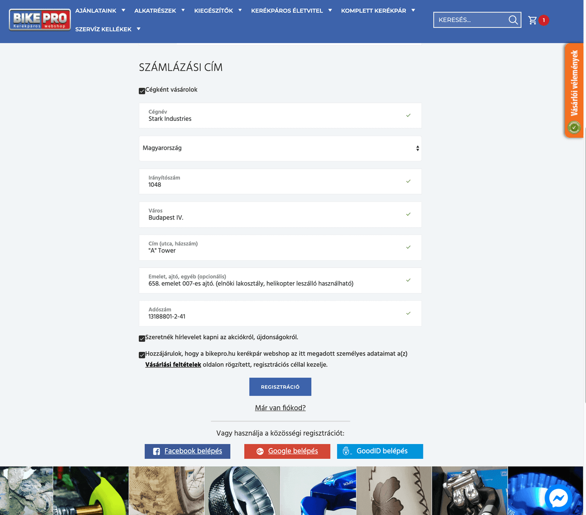Hogyan vásárolj a bikepro kerékpáros webshopban 02