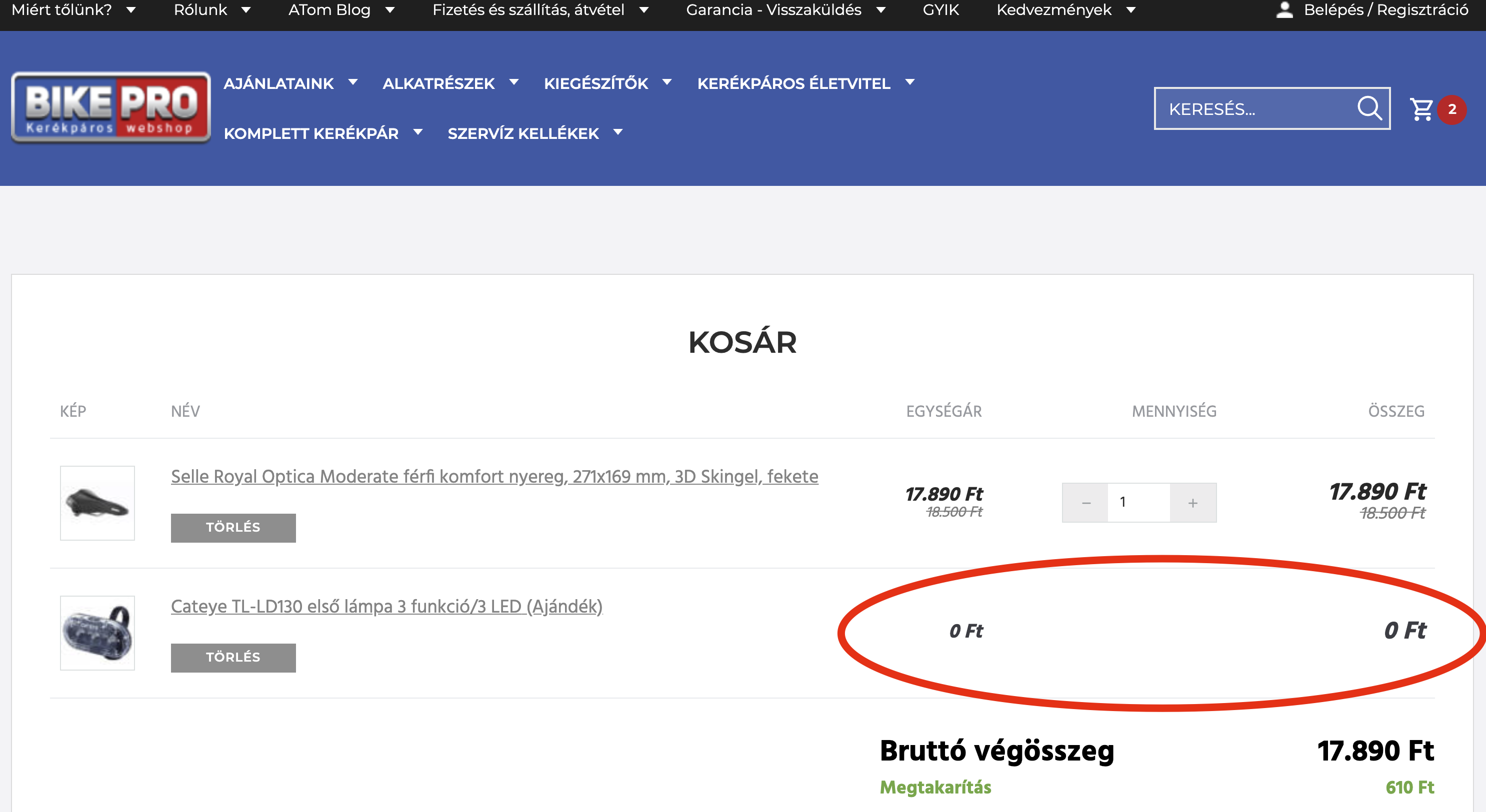 Ajándék a vásárláshoz 2