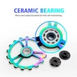 Kép 2/2 - Cyclami tuning karbon váltógörgő rendszer Shimano 105 (R7000) - 11s hátsó váltóhoz, rainbow