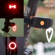 Kép 3/4 - Spyral SX-100S Creativ szív alakú hátsó lámpa 25db LED, 20 lumen, USB-ről tölthető, fekete