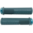 Kép 1/4 - Peaty's Monarch Pro Knurl bilincses gumi markolat, 138 mm, vékony, kék (storm)