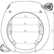 Kép 2/2 - Abus 5755 Shield XPlus váz lakat, fekete, OEM csomagolás