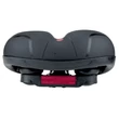 Kép 3/3 - Velotech Comfort unisex komfort nyereg, 255 x 215 mm, anatómikus, gumirugós, fekete