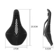 Kép 4/4 - Spyral Sport anatomikus komfort nyereg, 255x170 mm, 3D szilikon borítás, fekete