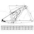 Kép 3/3 - Neuzer Jumbo Pro 2024 29-es MTB kerékpár váz, Boost, alu, kék, M-es méret