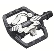 Kép 1/6 - Look X-Venture Plus kombinált (SPD patent és alu keretes) pedál, taposófelülettel, 430g, fekete