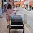 Kép 4/7 - Hamax Avenida One gyerekszállító utánfutó, rugózott, babakocsivá alakítható, szürke-kék
