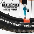 Kép 2/3 - Peaty's Holeshot CO2 minipumpa, presta szelephez, 25 grammos patronnal, bourbon-világosbarna
