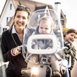 Kép 4/6 - Bobike Go Mini gyerekülés előre, adapteres, 9 hó - 3 év, vanília fehér
