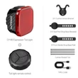Kép 6/7 - Cyclami CY180T USB-ről tölthető hátsó lámpa, féklámpa funkcióval, távirányítós, irányjelzős, emoji, gumipántos, fekete