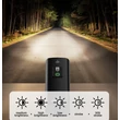 Kép 2/5 - Cyclami CYC2200 USB-ről tölthető első lámpa, alu házas, gumipántos, power bank, 2200 lumen, fekete