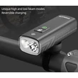 Kép 3/5 - Cyclami CYC2200 USB-ről tölthető első lámpa, alu házas, gumipántos, power bank, 2200 lumen, fekete