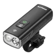 Kép 1/5 - Cyclami CYC2200 USB-ről tölthető első lámpa, alu házas, gumipántos, power bank, 2200 lumen, fekete