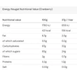Kép 4/4 - Amacx Energy Nougat Cranberry energia szelet, 37g, 1db, vörösáfonya ízű