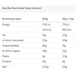 Kép 3/3 - Amacx Fast Bar Lemon energia szelet, 45g, 1db, citrom ízű