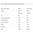 Kép 4/4 - Amacx Recovery Bar Salty Caramel proteines energia szelet, 55g, 1db, sós karamella ízű