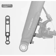 Kép 1/3 - Enlee flat mount tárcsafék adapter, első, FM140-FM160, alu, fekete
