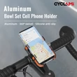 Kép 2/2 - Cyclami CY-133 telefon tartó konzol kormányszárra, alu, fekete - narancs színű