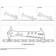 Kép 2/8 - Toopre Basic TL-217 láncnyúlás mérő és lánc összehúzó szerszám, acél, kék színű