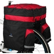 Kép 1/2 - Roswheel három részes túratáska hátsó csomagtartóra, esőhuzattal, 60L, fekete-piros