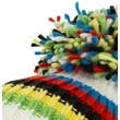 Kép 3/3 - Santini Big Bobble UCI sapka, fehér- szivárványszínű