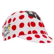 Kép 1/4 - Santini Tour de France Polka Dot futársapka, fehér - piros pöttyös
