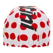 Kép 4/4 - Santini Tour de France Polka Dot futársapka, fehér - piros pöttyös