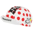 Kép 2/4 - Santini Tour de France Polka Dot futársapka, fehér - piros pöttyös