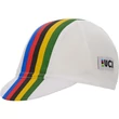 Kép 2/4 - Santini UCI World Champion futársapka, fehér - szivárvány színű
