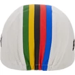 Kép 4/4 - Santini UCI World Champion futársapka, fehér - szivárvány színű