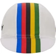Kép 3/4 - Santini UCI World Champion futársapka, fehér - szivárvány színű