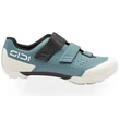 Kép 1/5 - Sidi Asper gravel SPD kerékpáros cipő, tépőzáras, kék-fehér (frost grey), 44-es