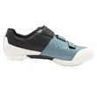 Kép 2/5 - Sidi Asper gravel SPD kerékpáros cipő, tépőzáras, kék-fehér (frost grey), 44-es