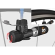 Kép 3/4 - SKS Airbuster CO2 minipumpa, minden szeleptípushoz, 16 grammos patronnal, adagolószeleppel, fekete