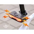 Kép 5/8 - Ravemen NT101 USB-ről tölthető LED-es hátsó lámpa, irányjelzőkkel, riasztó, 160 lumen, fekete