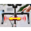 Kép 6/8 - Ravemen NT101 USB-ről tölthető LED-es hátsó lámpa, irányjelzőkkel, riasztó, 160 lumen, fekete