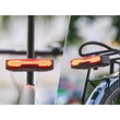 Kép 8/8 - Ravemen NT101 USB-ről tölthető LED-es hátsó lámpa, irányjelzőkkel, riasztó, 160 lumen, fekete