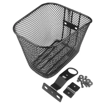 Trinity első fém kosár kerékpárra, sűrű szövésű, 1 1/8 konzolos, fekete