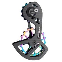 Cyclami tuning karbon váltógörgő rendszer Shimano 105 - 11s hátsó váltóhoz, rainbow