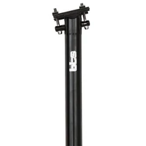 BTS XC Elite 7075-T6 alu nyeregcső, 31,6x350 mm, két csavaros, egyenes fejjel, fekete, 226g