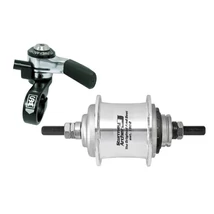 Sturmey Archer S-RF3 agyváltós hátsó kerékagy, 3s, 36H, csavaros, felnifékes, ezüst