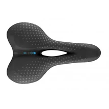 Selle San Marco Bioaktive Trekking Small Open-Fit Gel férfi komfort nyereg, 270x175 mm, zselés, anatómikus, 420g, feket​e