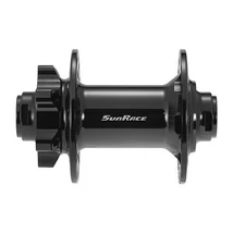 SunRace HBMX82 első kerékagy, 32H, ipari csapágyas, átütőtengelyes (15x100 mm), tárcsafékes, fekete
