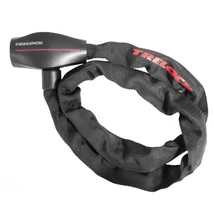 Trelock BC 280 integrált, kulcsos, láncos zár, 85 cm x 5 mm, fekete