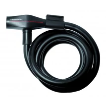 Trelock SK 415 kulcsos sodronyzár, 180 cm x 15 mm, vázkonzollal, fekete