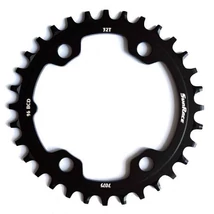 Sunrace CRMX30 első lánckerék 34T, 4x96 mm (aszimmetrikus), 1x10-12s, narrow-wide, alumínium, fekete