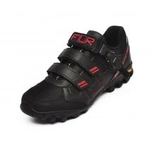 FLR Bushmaster Pro MTB kerékpáros cipő, SPD, fekete-piros, 43-as