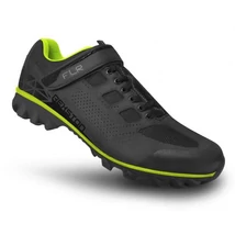 FLR Rexston MTB kerékpáros cipő, SPD, fekete-neon sárga, 41-es