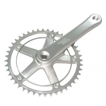 Sturmey Archer FCT66 négyszögtengelyes single speed hajtómű, 46T, 170 mm, alumínium, ezüst