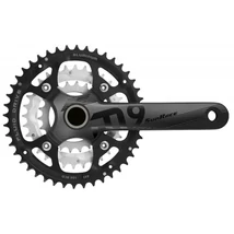 SunRace FCM954 integrált tengelyes MTB hajtómű, 22-32-44T, 3x9s, 175 mm, alumínium, fekete